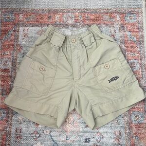 AFTCO Boys Fishing Shorts, Khaki, Size 22